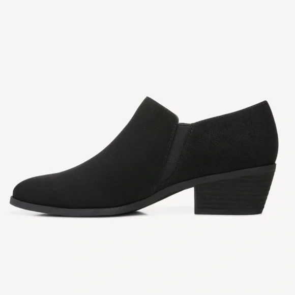 Dr. Scholl's 9.5 Brief Black Microfiber Ankle Bootie Boots - Picture 9 of 10